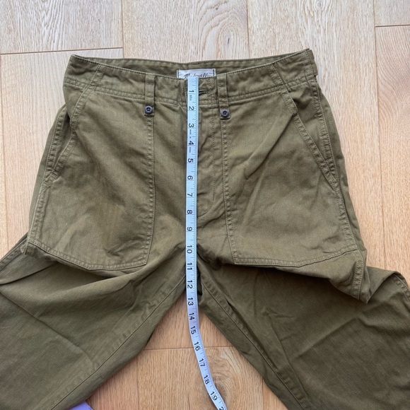 MADEWELL THE PERFECT VINTAGE WIDE LEG UTILITY EDITION OLIVE GREEN -27 - Picture 12 of 17